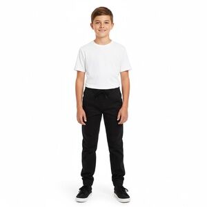 West 49 Black Casual Everyday School Joggers Bottoms Pants Youth Boy 13 14